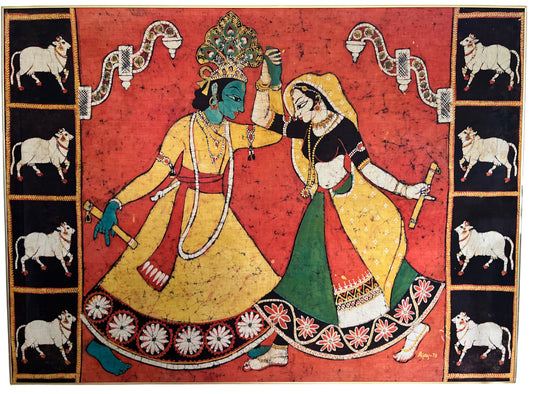 Lord Krishna and Radha Painting