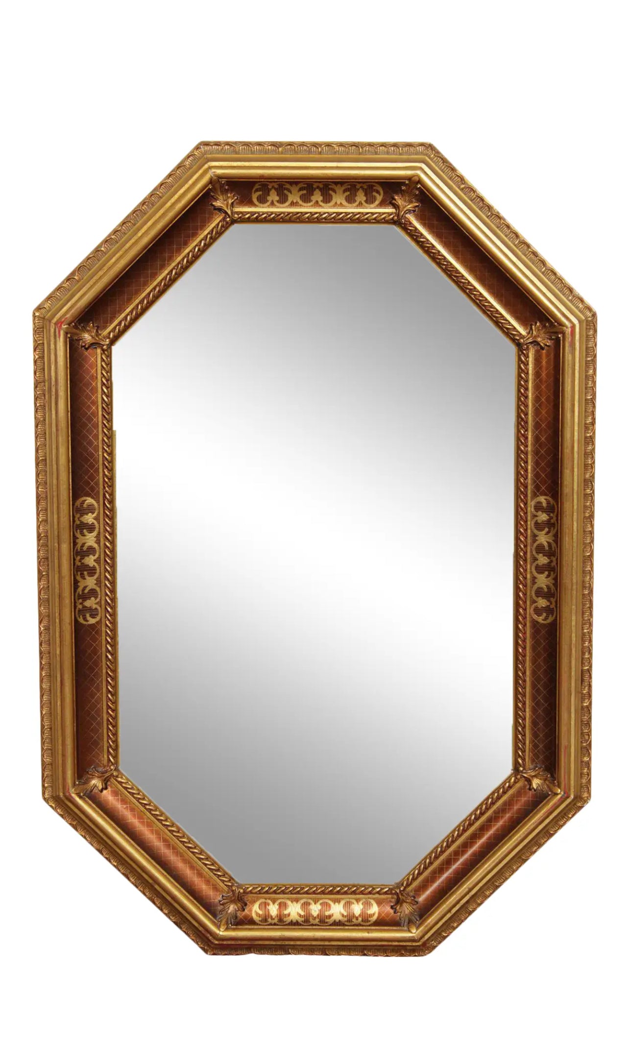 Vintage Gilt Frame Venetian Style Beveled 

Wall Mirror